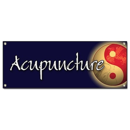 ACUPUNCTURE BANNER SIGN Acupuncturist Needle Signs Chinese Health Back Pain